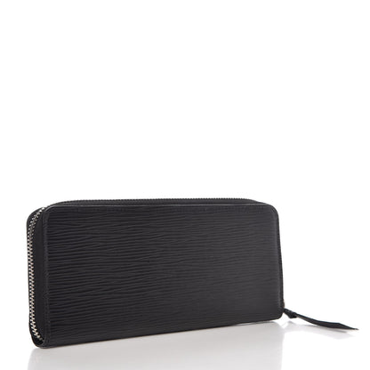 Louis Vuitton Epi Clemence Wallet Black 3 of 8