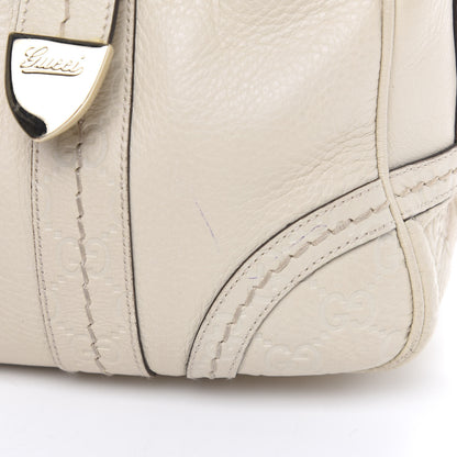 Gucci Calfskin Guccissima Signoria Extra Large Dome Bag Ivory 13 of 14