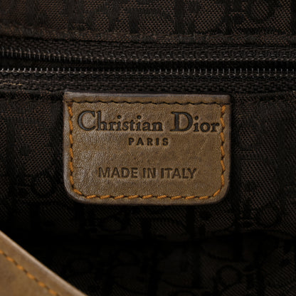 Christian Dior Calfskin Gaucho Double Saddle Bag Brown 6 of 16