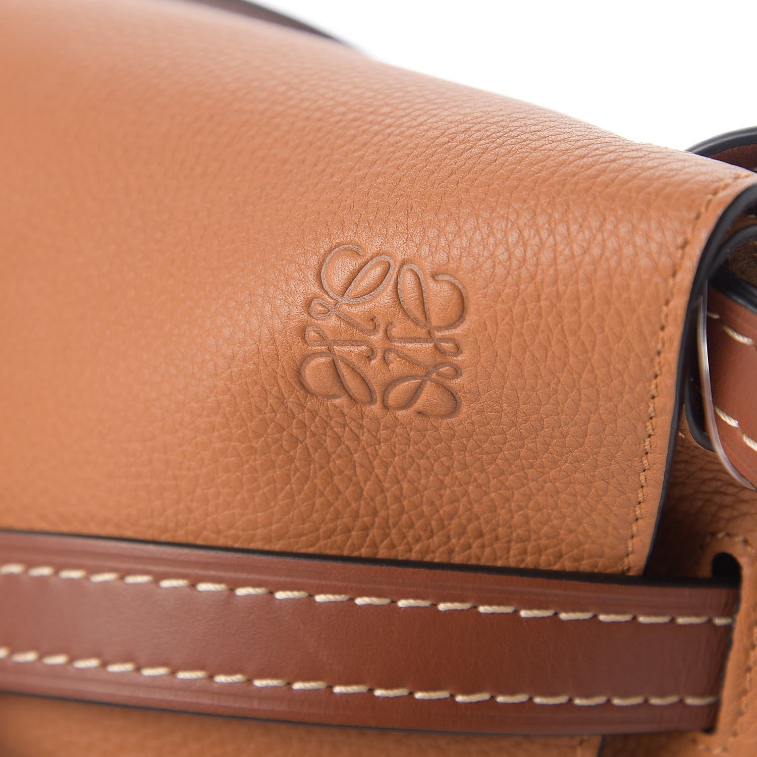 Loewe Grained Calfskin Small Gate Crossbody Bag Caramel Pecan 10 of 11