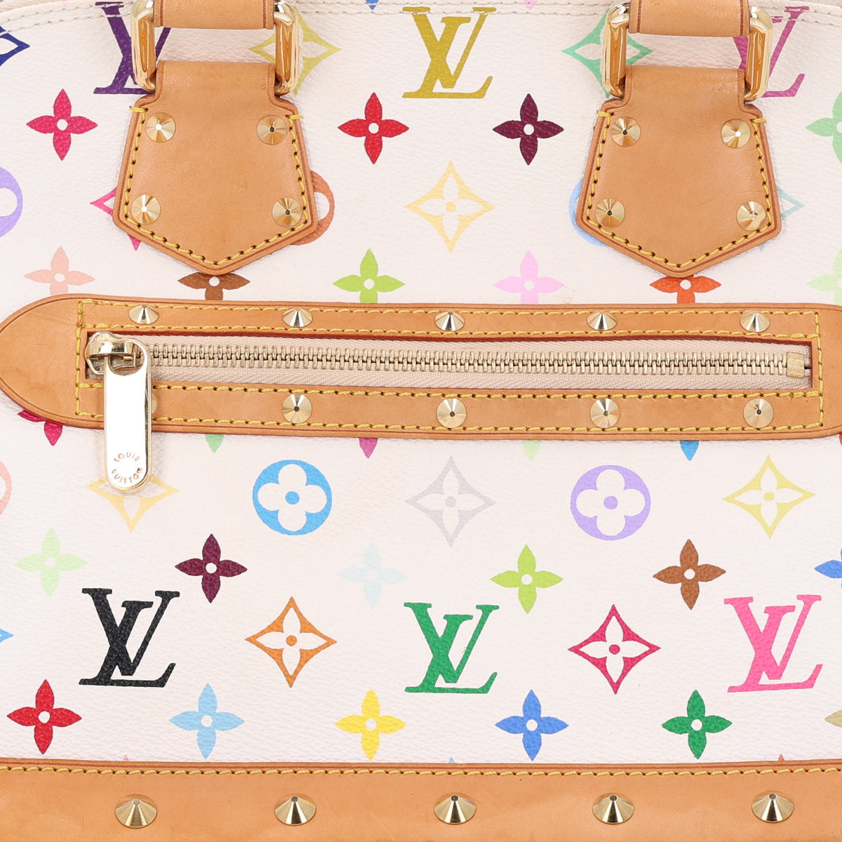 Monogram Multicolor Alma PM White