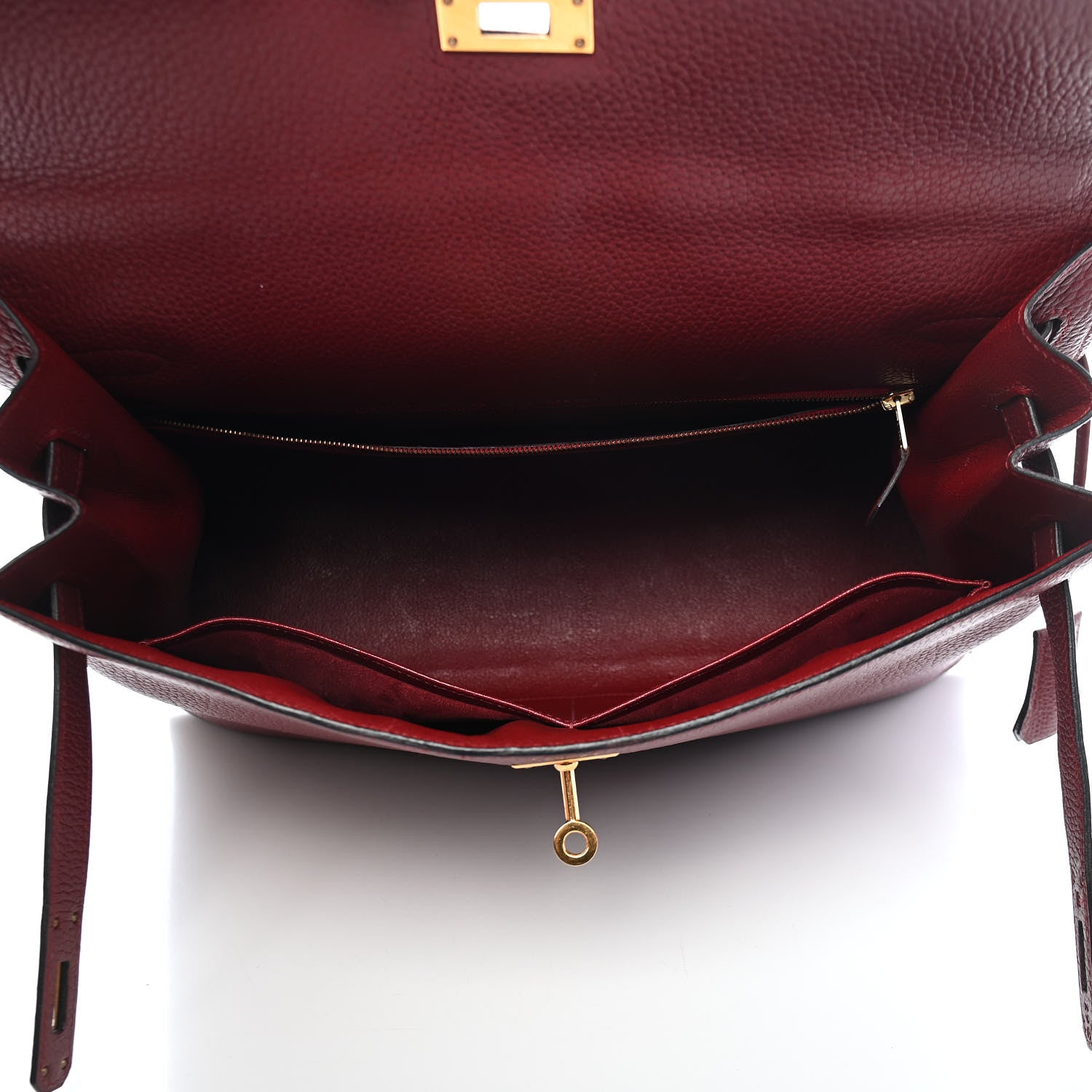 Hermes Fjord Kelly Sellier 35 Rouge H 10 of 19