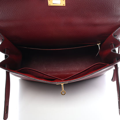 Hermes Fjord Kelly Sellier 35 Rouge H 10 of 19