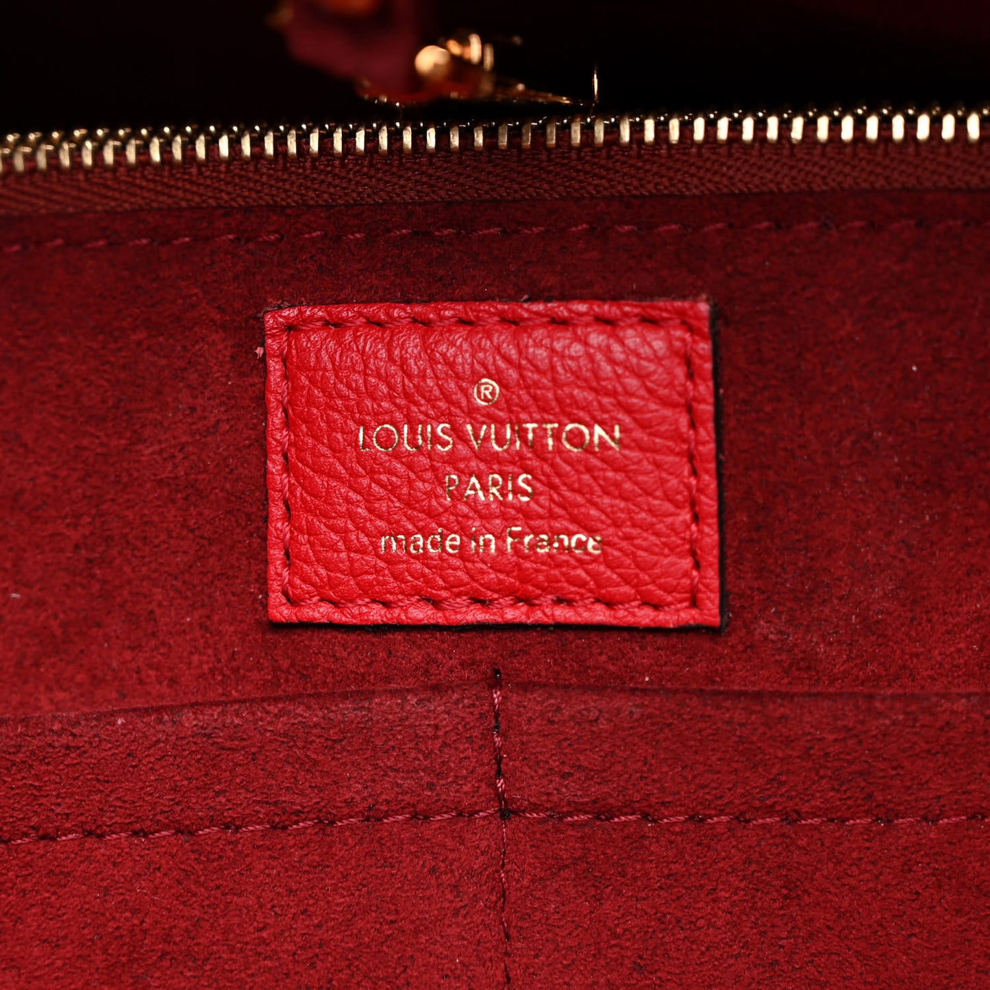 Calfskin Monogram Kimono Tote Cherry