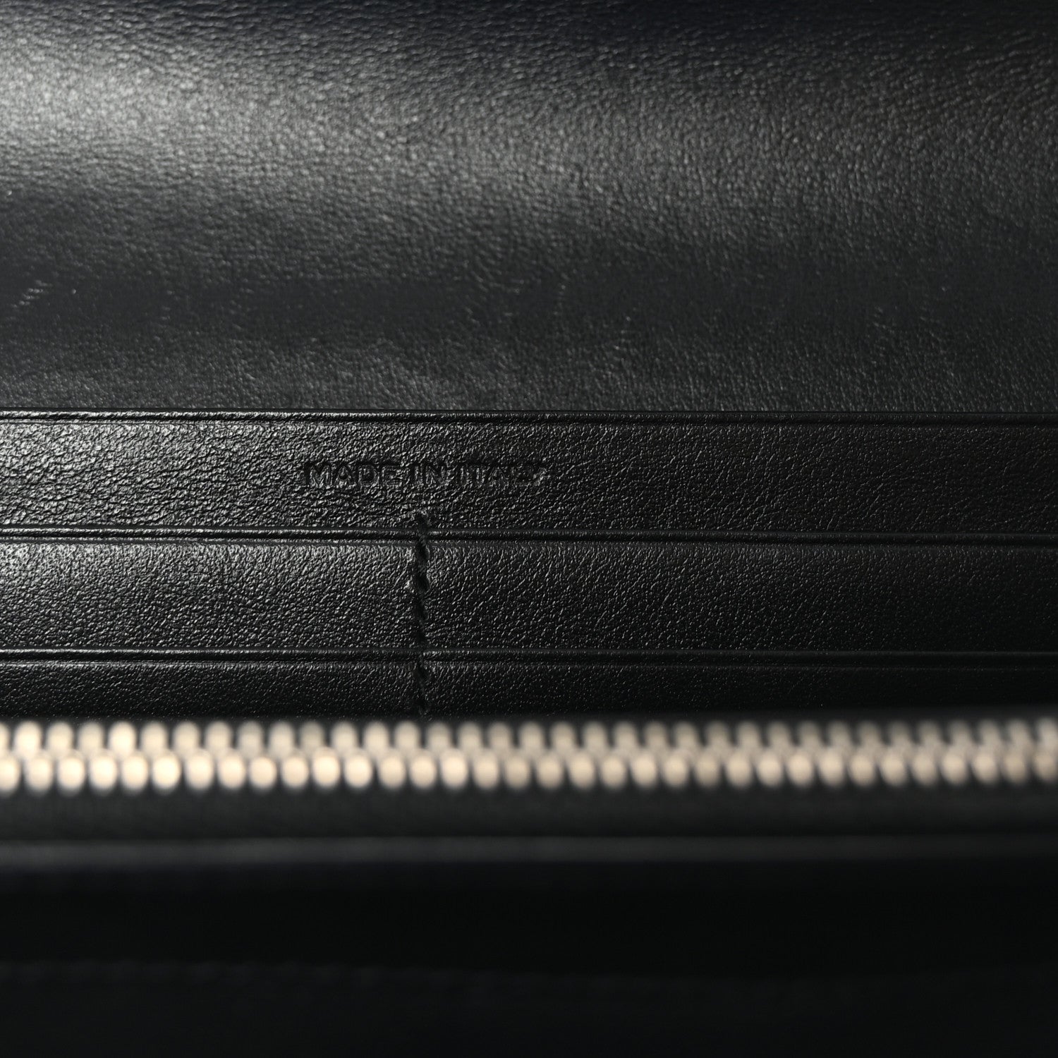 Saint Laurent Calfskin Crocodile Embossed Classic Monogram Cassandre Wallet Black 7 of 7