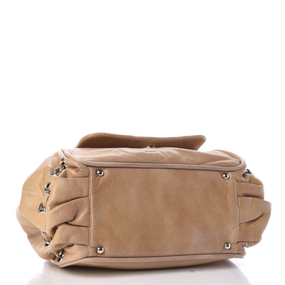 Chanel Calfskin Diagonal Ligne Flap Beige 4 of 12