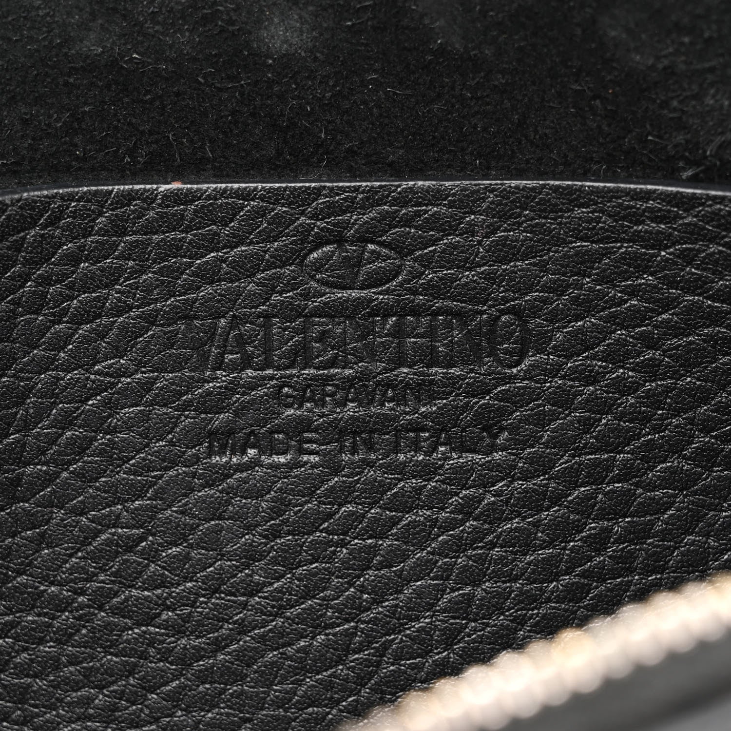 Valentino Garavani Pebbled Calfskin Rockstud Small Chain Shoulder Bag Black 6 of 11