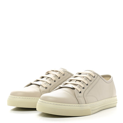 Gucci Calfskin Miro Soft Mens Lace Up Sneakers 8.5 Mystic White 3 of 9