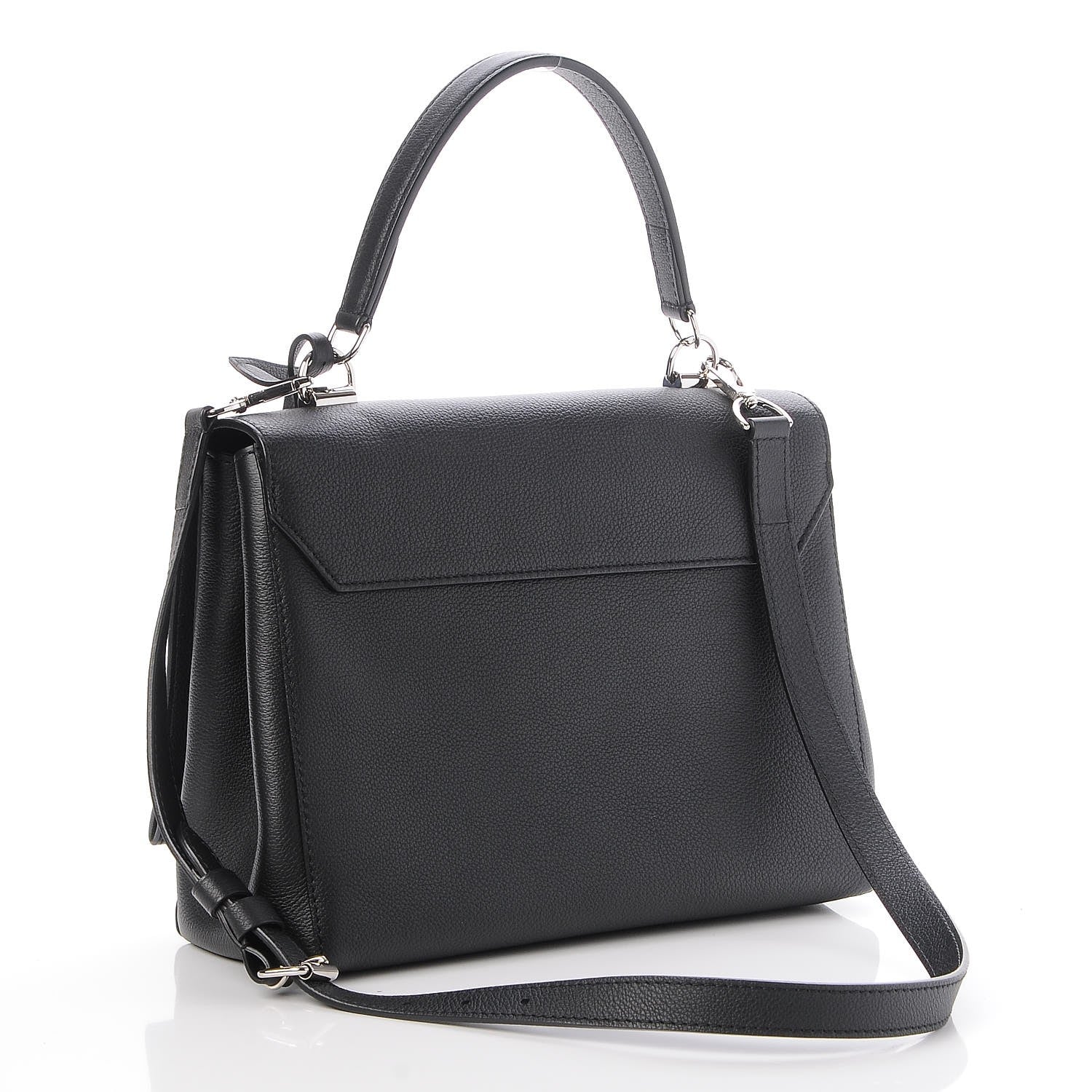Louis Vuitton Soft Calfskin Lockme II Top Handle Black 4 of 8