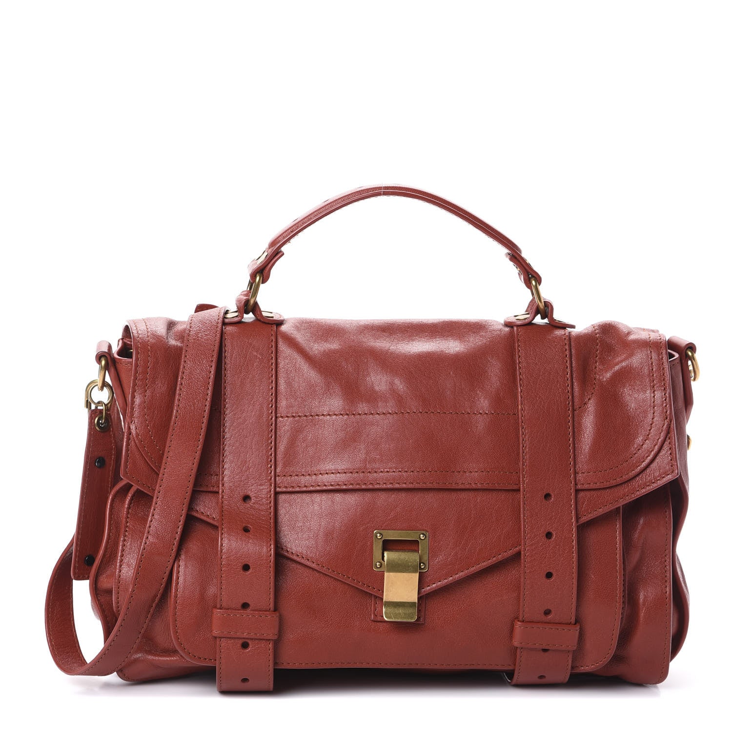 Proenza Schouler Lambskin Medium PS1 Satchel Paprika 1 of 9