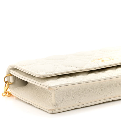 Christian Dior Supple Calfskin Caro Pouch with Chain Latte 9 of 10