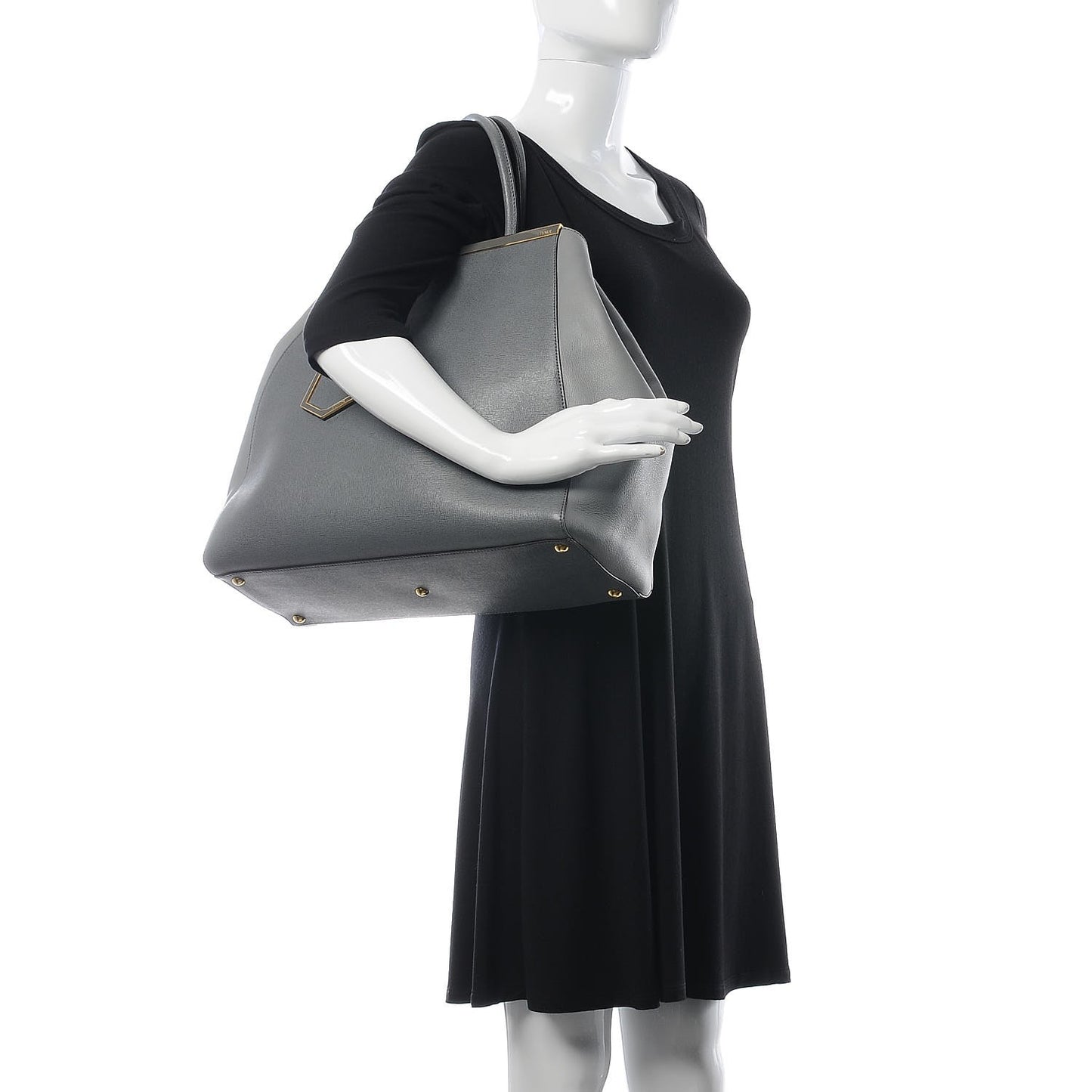 Vitello Elite Large 2Jours Tote Grigio Grigio Chiaro