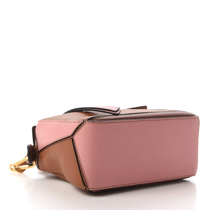 Loewe Calfskin Mini Puzzle Bag Tan Medium Pink 4 of 9