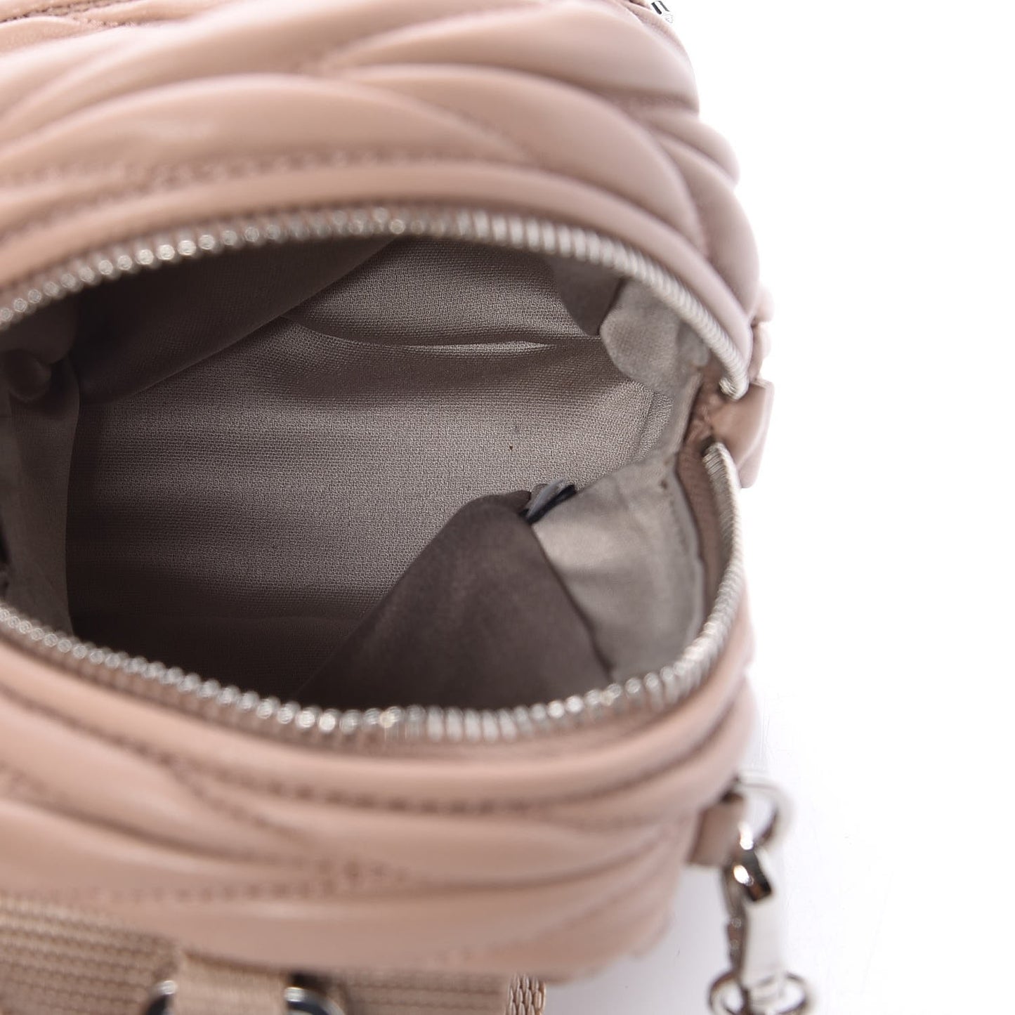 Nappa Matelasse Mini Backpack Cammeo