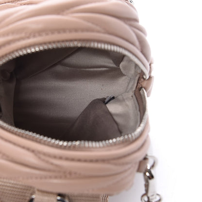 Miu Miu Nappa Matelasse Mini Backpack Cammeo 5 of 6