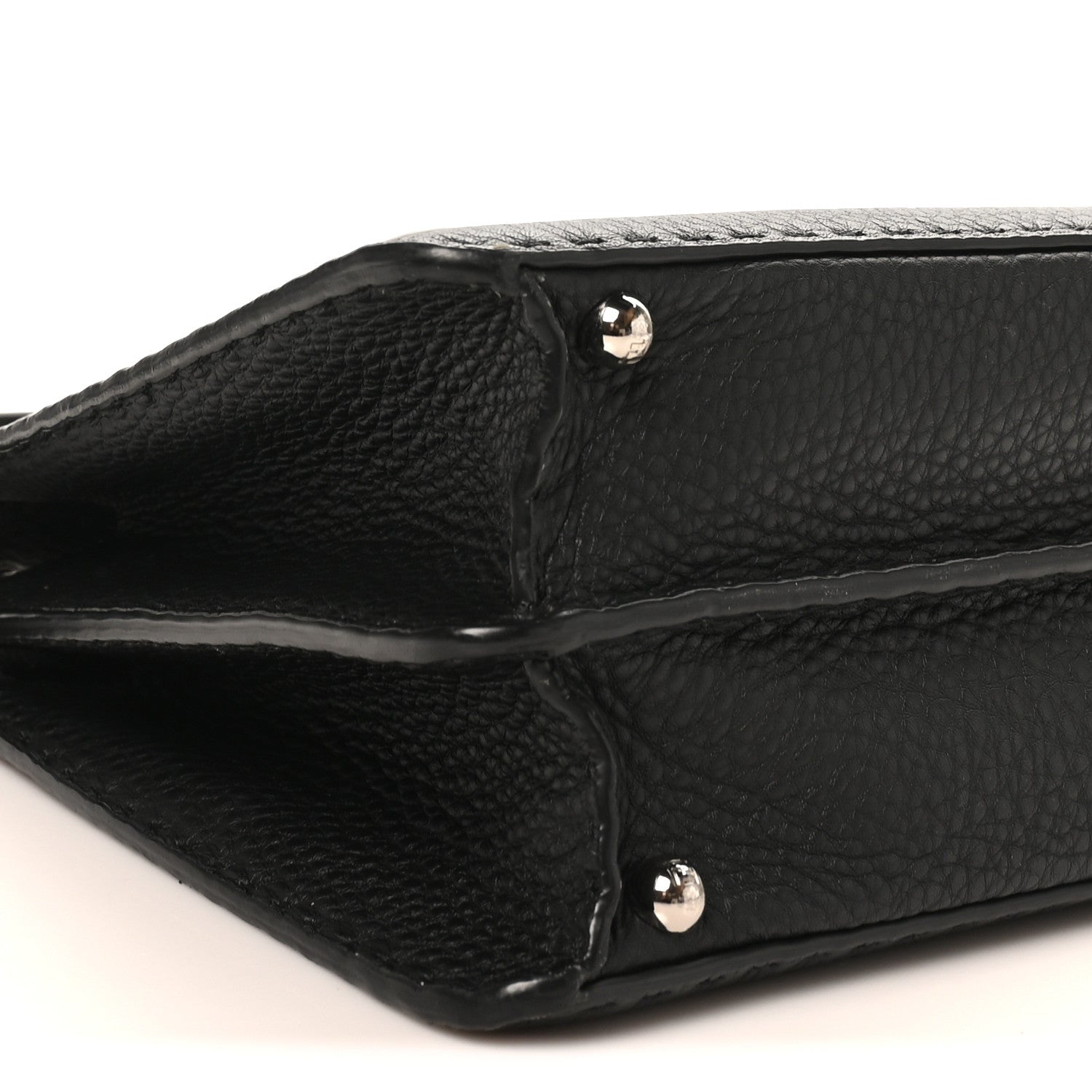Fendi Cuoio Romano Selleria Chamois Medium Peekaboo I SEE U Satchel Black Camel Sunflower 9 of 10
