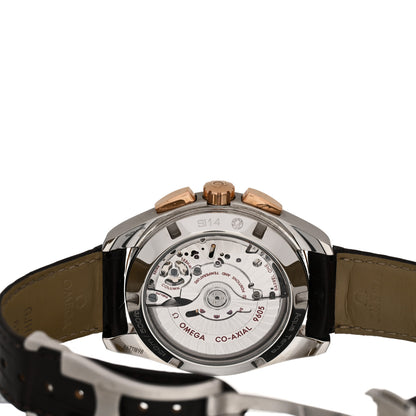 Omega Stainless Steel 18K Red Gold Alligator 43mm Seamaster Aqua Terra 150m Co-Axial GMT Chronograph Automatic Watch 231.23.43.52.06.001 4 of 5