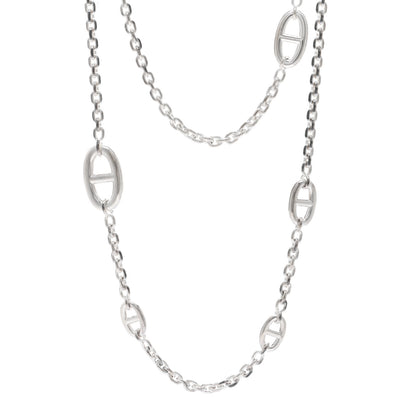 Hermes Sterling Silver Farandole Necklace 1 of 5