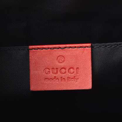 Gucci GG Supreme Monogram Blooms Large Cosmetic Case Beige Blue Navy Hibiscus Red 6 of 10