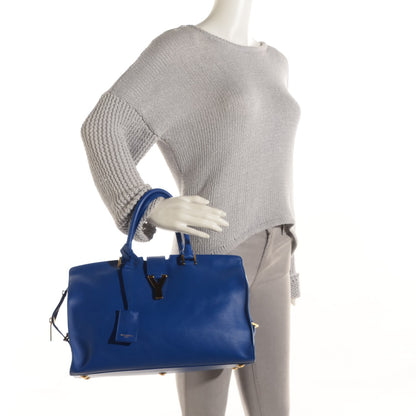 Saint Laurent Calfskin Medium Classic Y Cabas Royal Blue 2 of 8