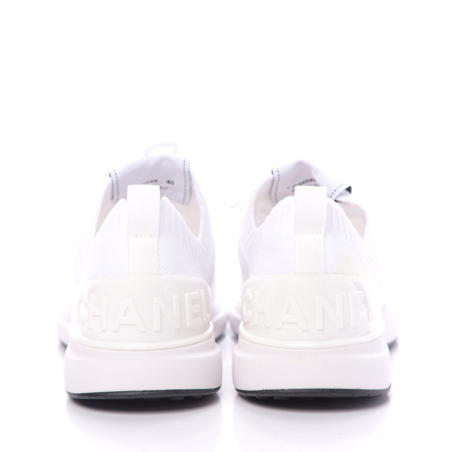 Mixed Fibers Quilted Womens CC Sneakers 40 White