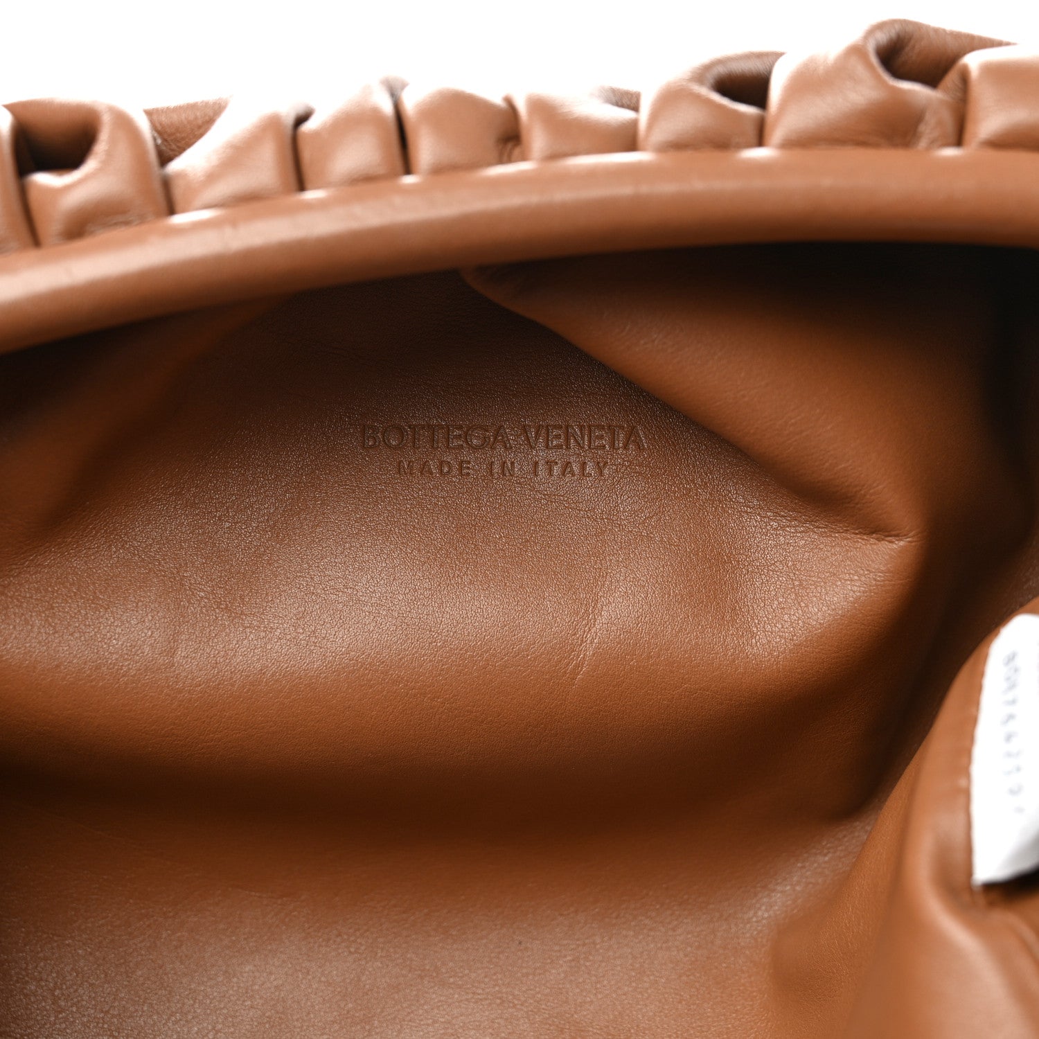Bottega Veneta Smooth Butter Calf The Pouch Oversized Clutch Teak 6 of 10