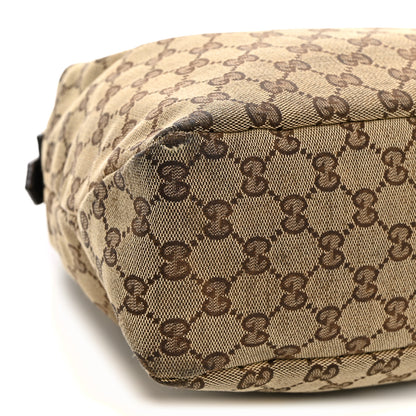 Gucci Monogram Medium Horsebit Chain Hobo Dark Brown 9 of 11