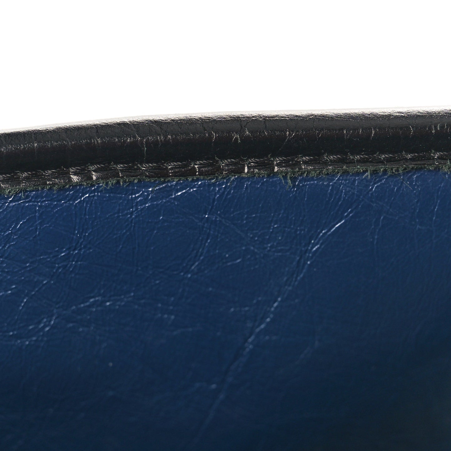 Aged Calfskin Quilted Large Gabrielle Shopping Tote Navy Black
