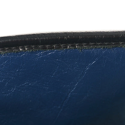 Chanel Aged Calfskin Quilted Large Gabrielle Shopping Tote Navy Black 10 of 13