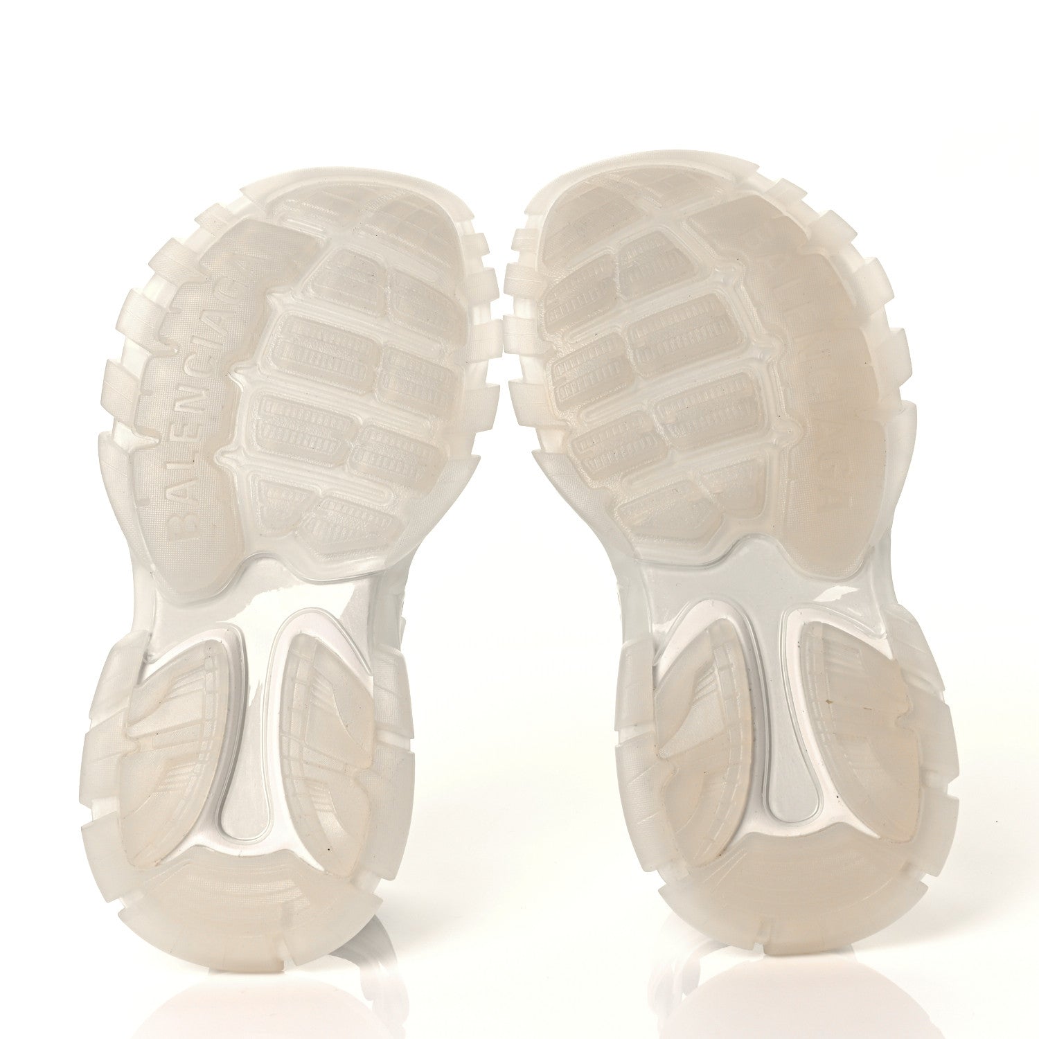 Balenciaga Neoprene Rubber Clear Sole Womens Track Sandals 37 White Black 5 of 8