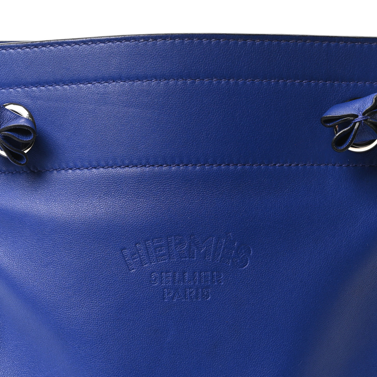 Milo Lambskin Swift Mini Aline Bleu Electrique