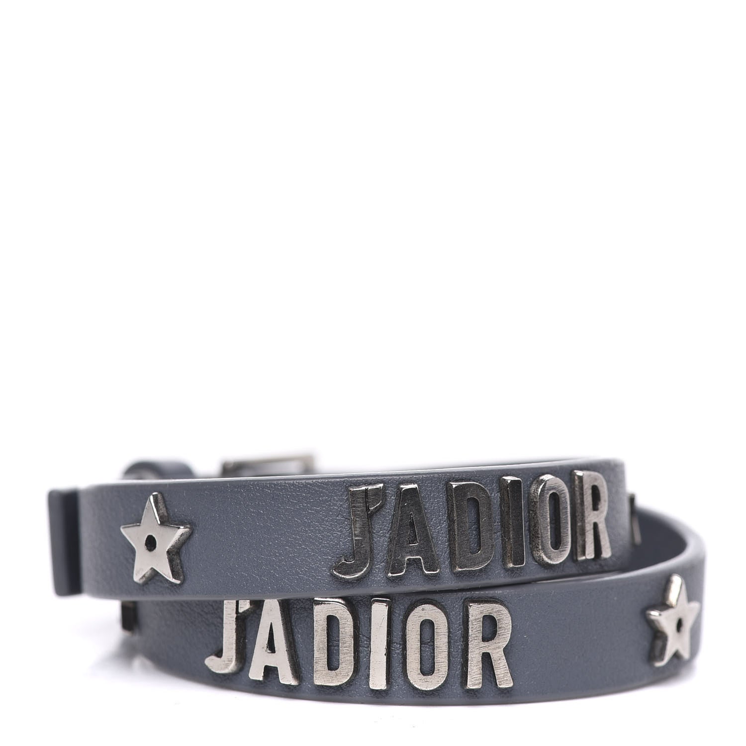 Christian Dior Calfskin Star J'Adior Double Bracelet Blue 1 of 4