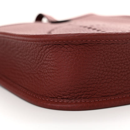Hermes Taurillon Clemence Amazone Evelyne TPM Rouge H 9 of 11