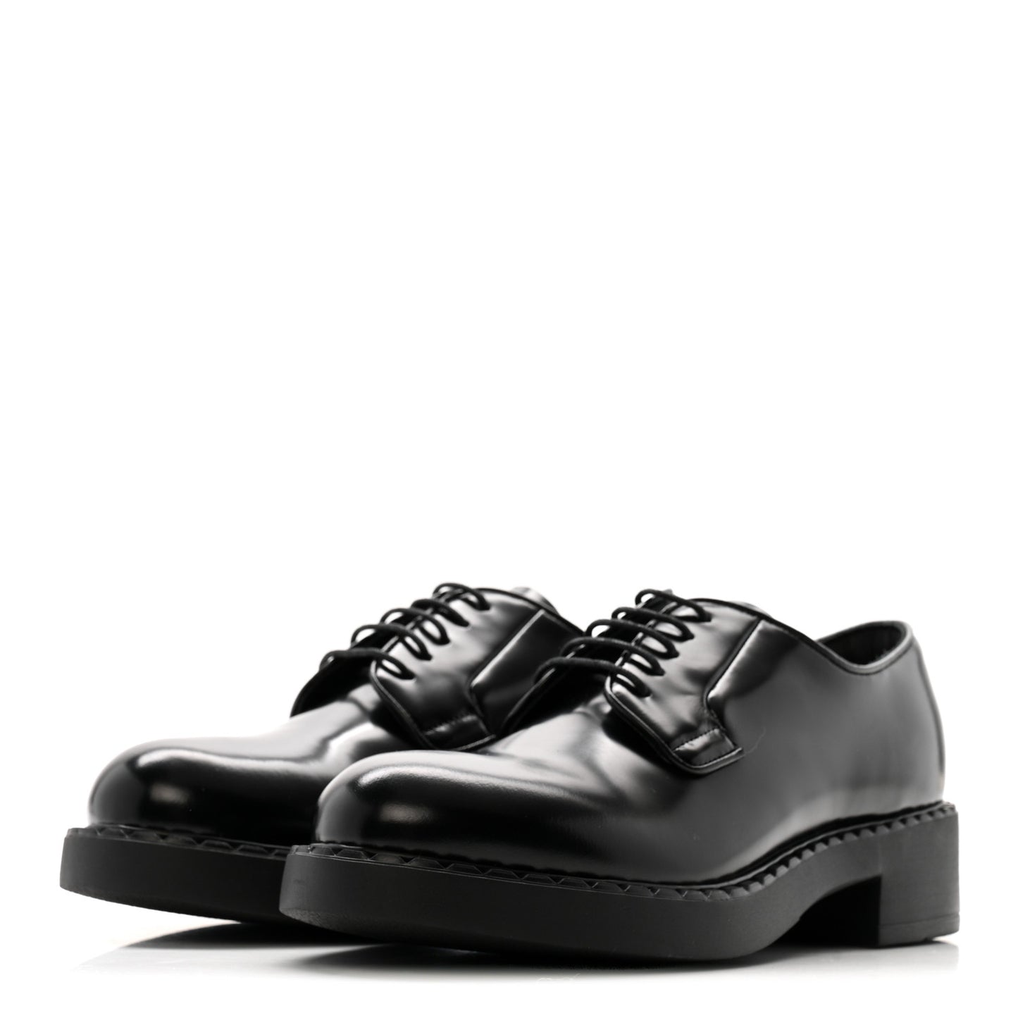 Spazzolato Calzature Donna 50mm Derby Loafers 39 Black