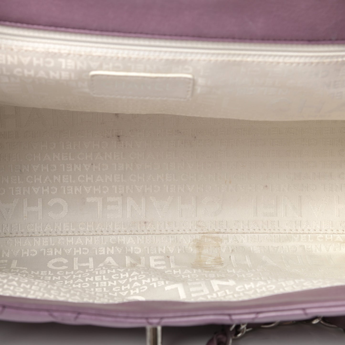 Lambskin Quilted CC Flap Light Purple