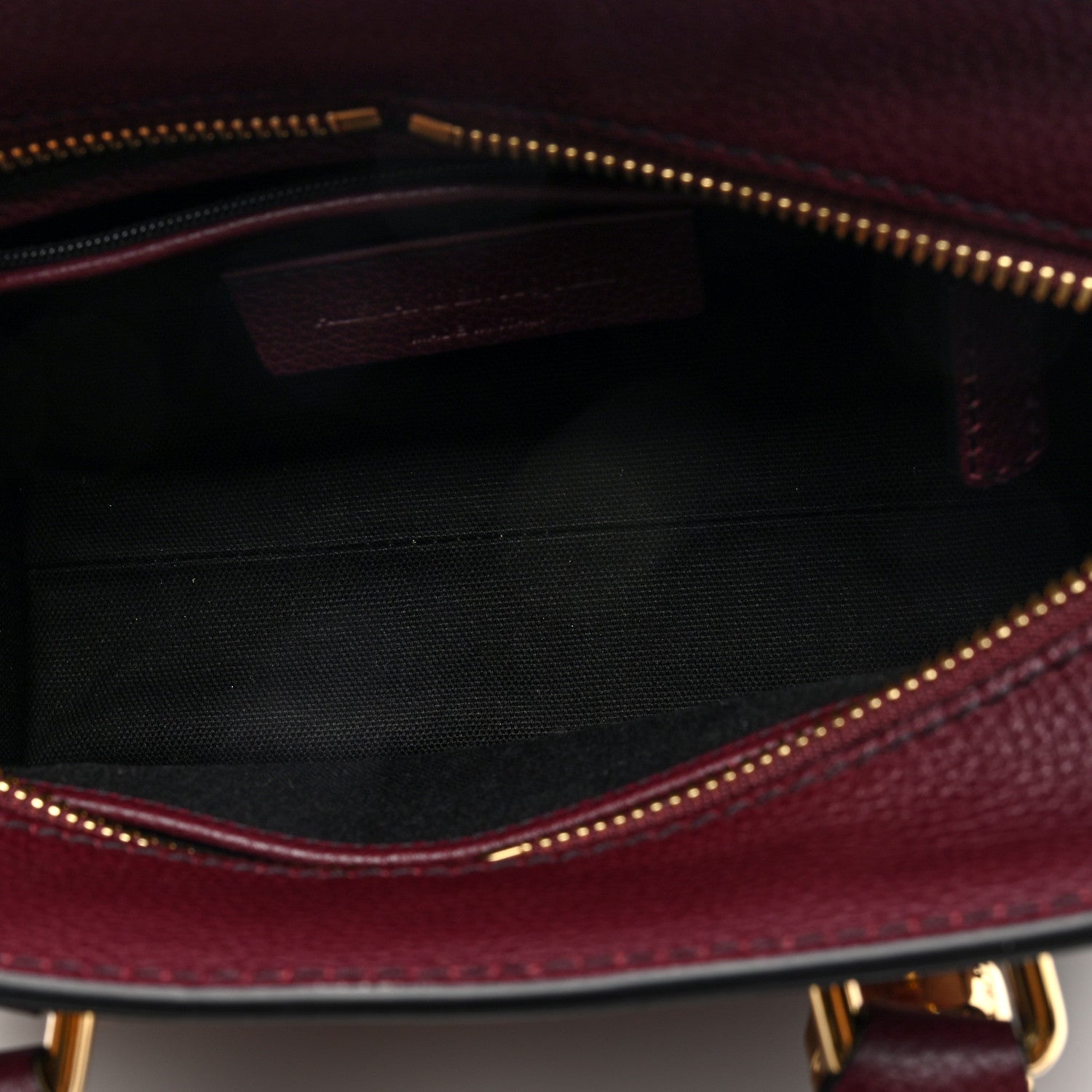 Alexander McQueen Pebbled Calfskin Mini Padlock Tote Bordeaux 5 of 10