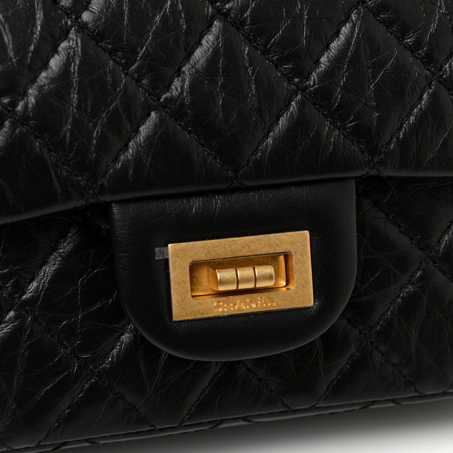 Chanel Aged Calfskin Quilted 2.55 Reissue Mini Flap Black 11 of 12