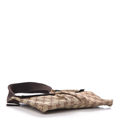 Gucci GG Monogram Double Pocket Belt Bag Dark Brown 4 of 10