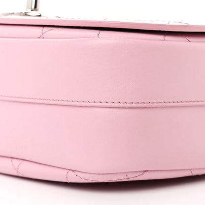Chanel Calfskin Stitched Small Ring My Bag Flap Crossbody Pink 10 of 14