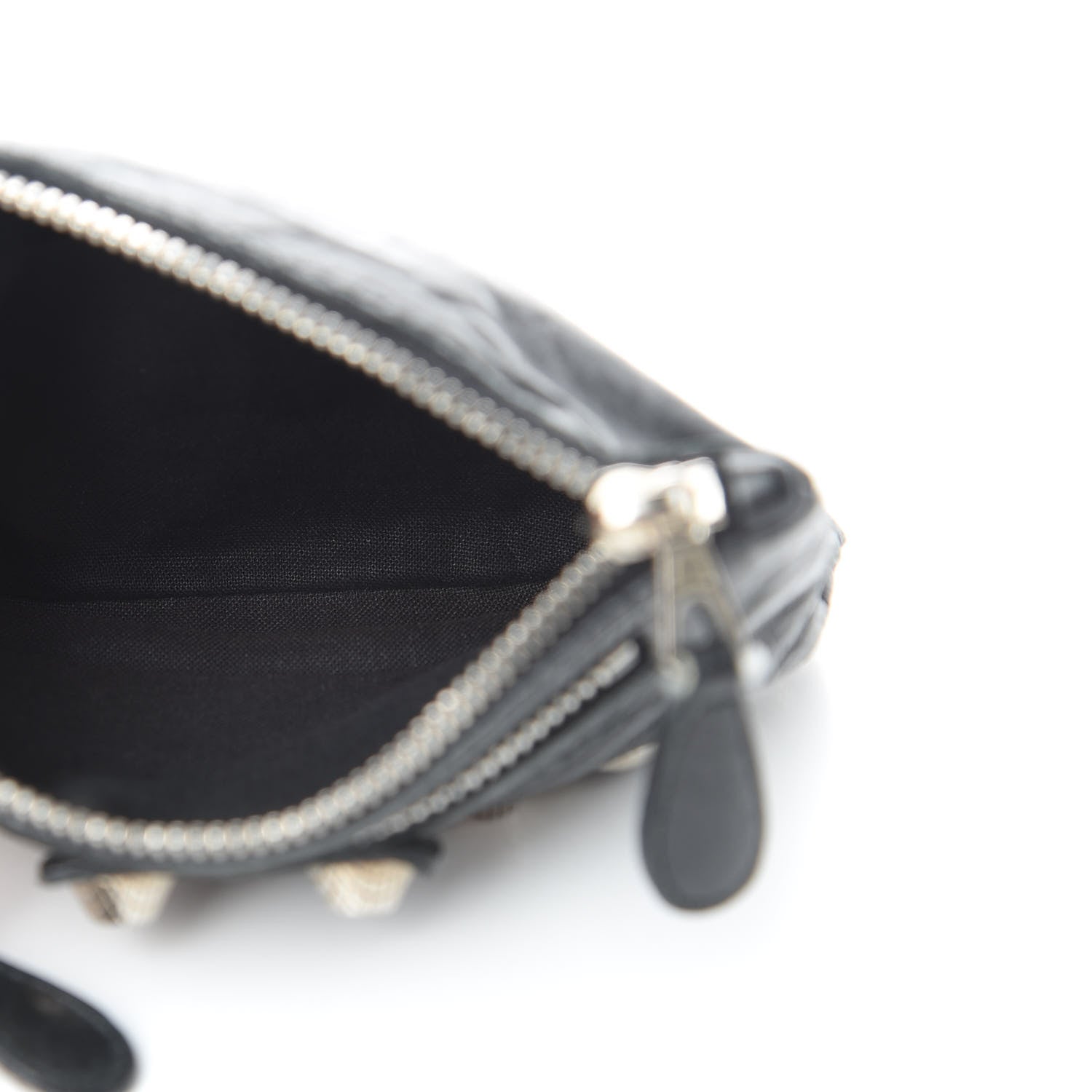 Balenciaga Agneau Giant 12 Silver Hardware M Porte-Monnaie Coin Purse Black 5 of 8