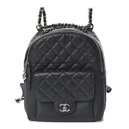 Chanel Caviar Quilted Large CC Day Backpack Black 1 of 10