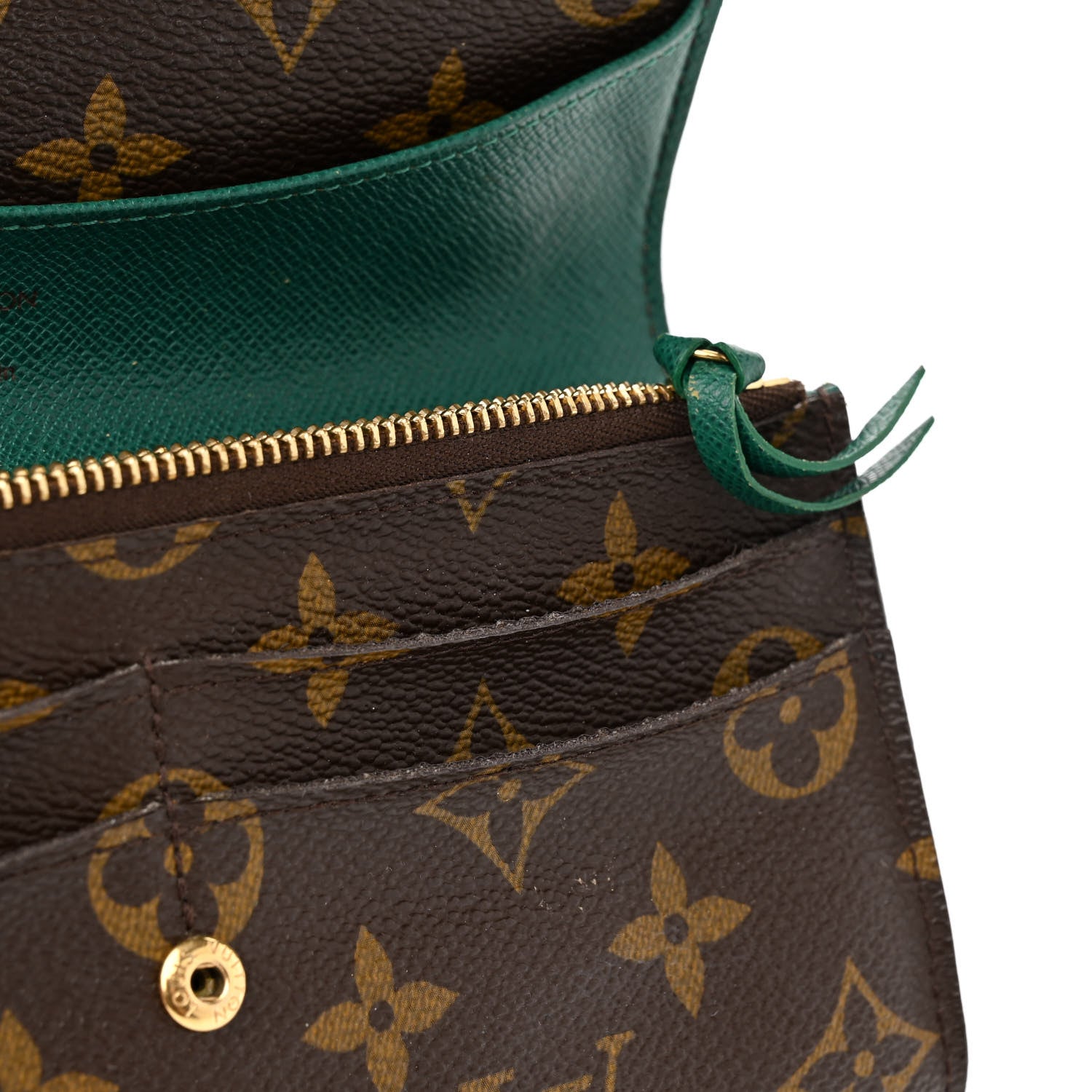 Louis Vuitton Monogram Emilie Wallet Vert 12 of 14