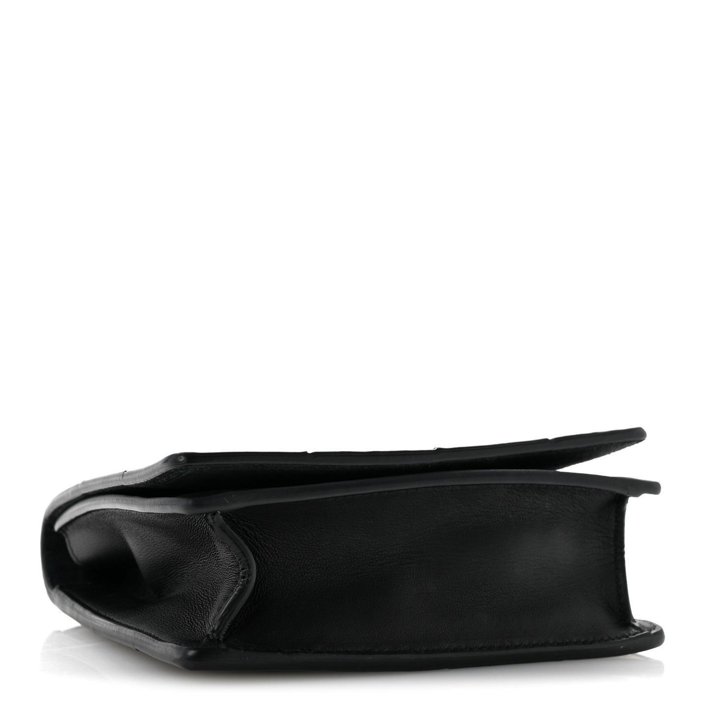 Lambskin Maxi Intrecciato Mini Cassette Crossbody Bag Black