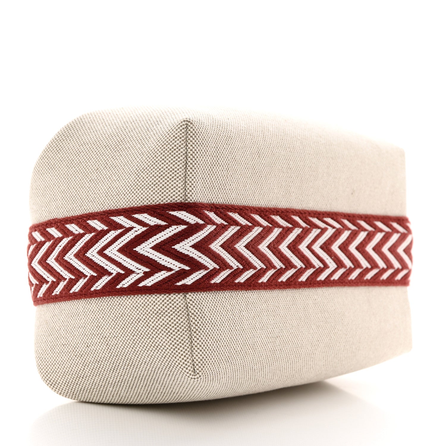 Hermes Canvas Small Bride-A-Brac Natural Rouge H 4 of 7
