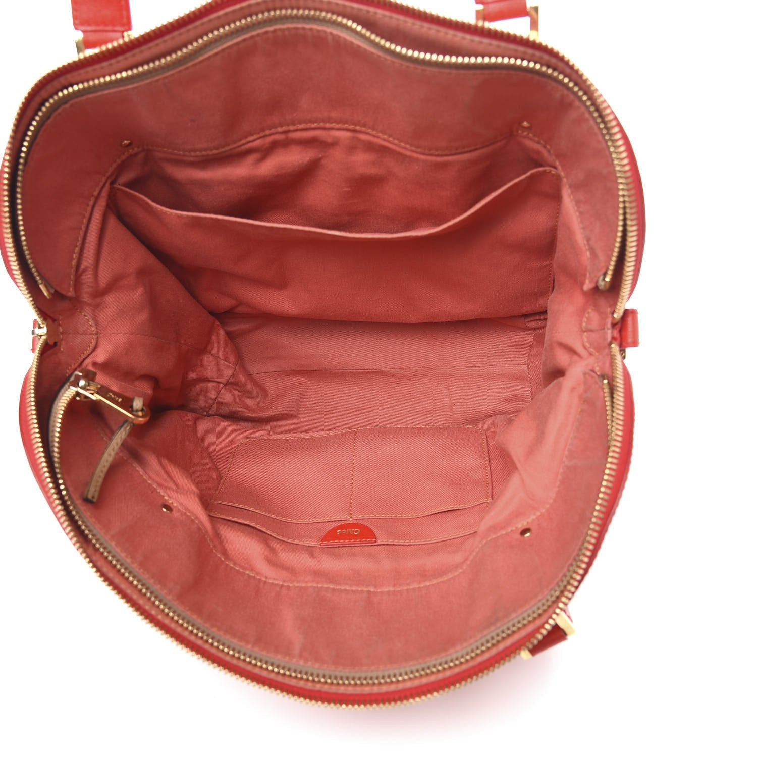 Chloe Lambskin Large Angie Shoulder Bag Red 5 of 12