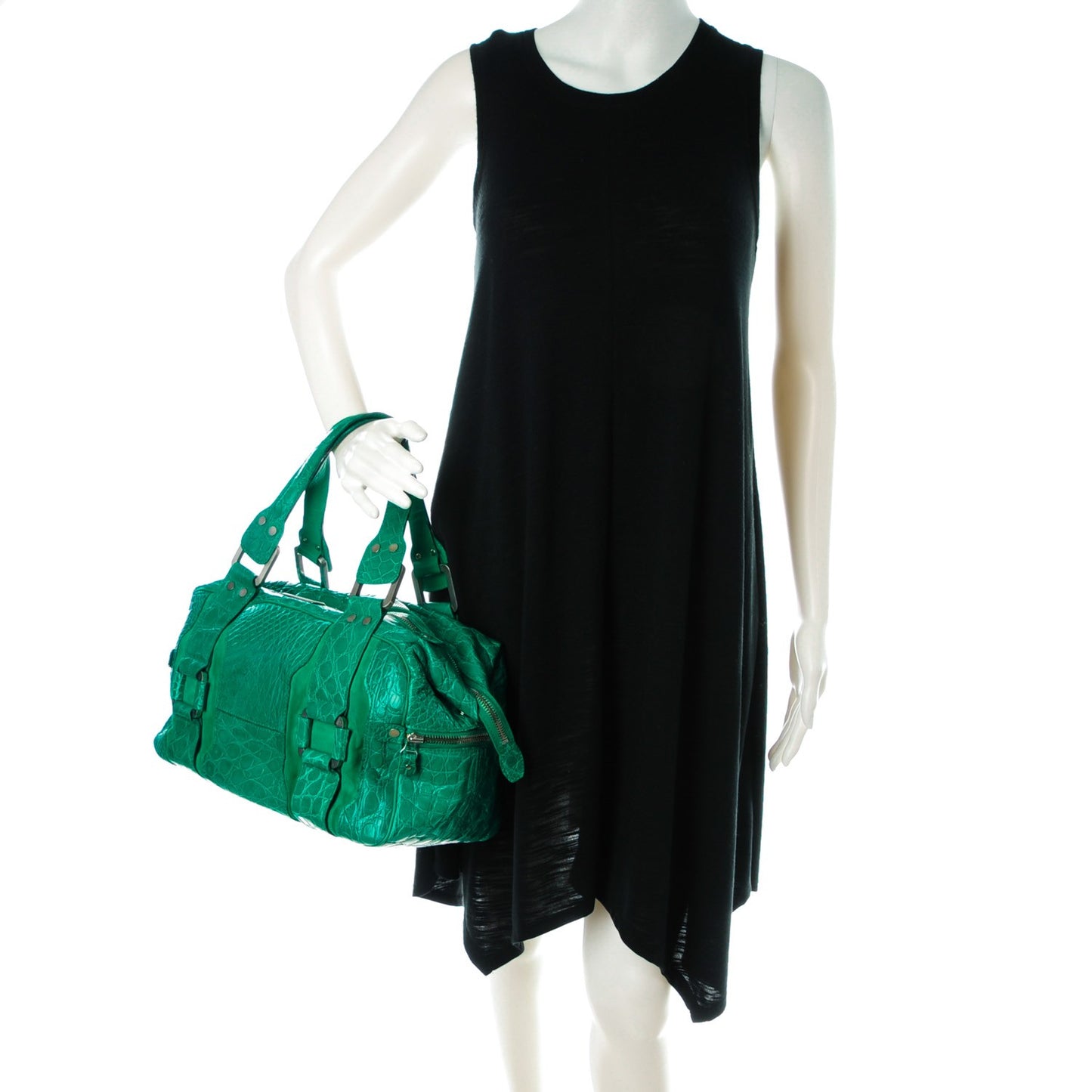 Crocodile Suede Mahdi Green