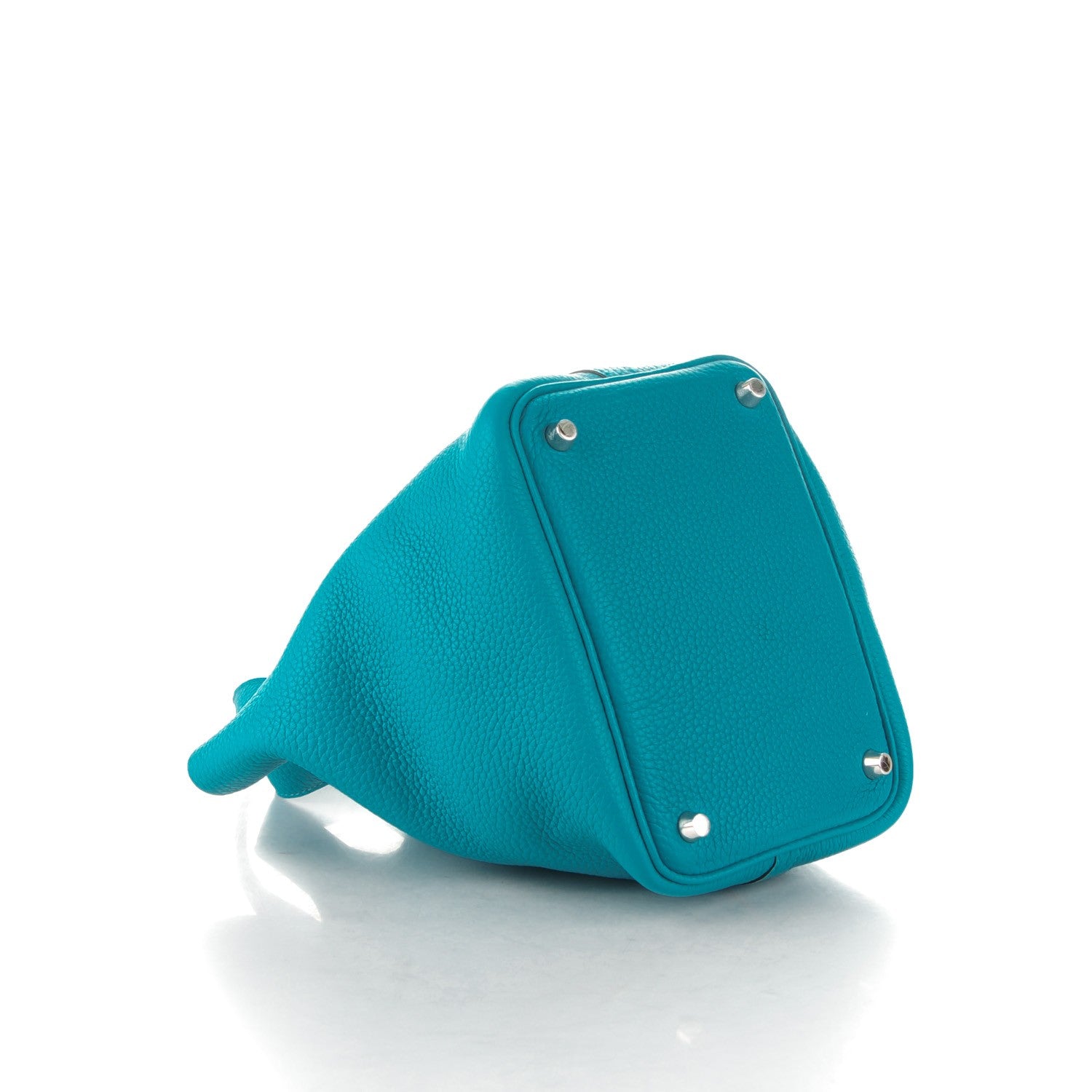 Hermes Taurillon Clemence Picotin Lock 18 PM Turquoise 4 of 7