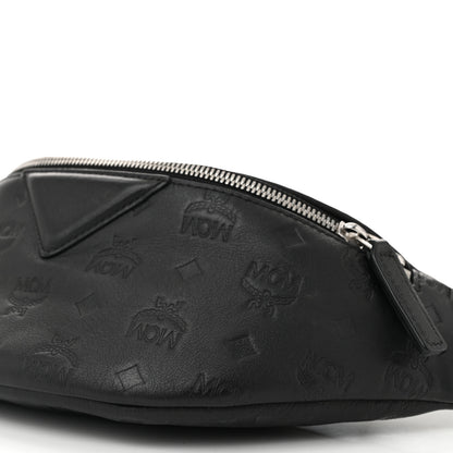 MCM Calfskin Ottomar Monogram Fursten Belt Bag Black 9 of 9