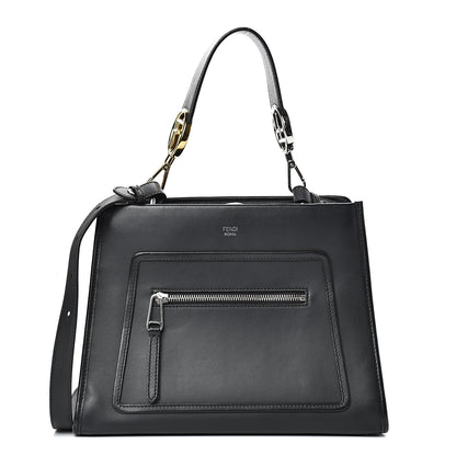 Fendi Vitello Century Opaco F is Fendi Small Runaway Satchel Black 1 of 10