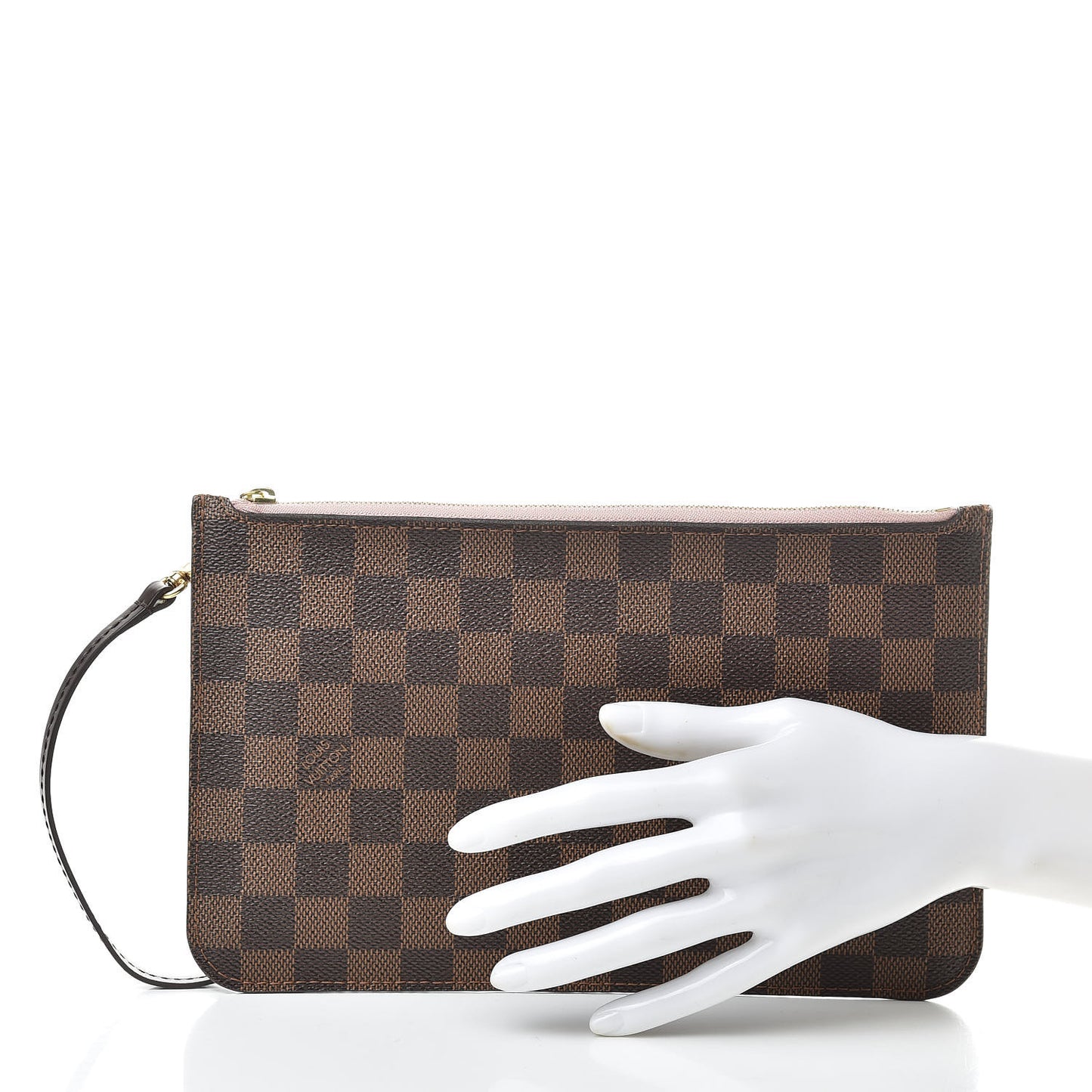Damier Ebene Neverfull MM GM Pochette Rose Ballerine